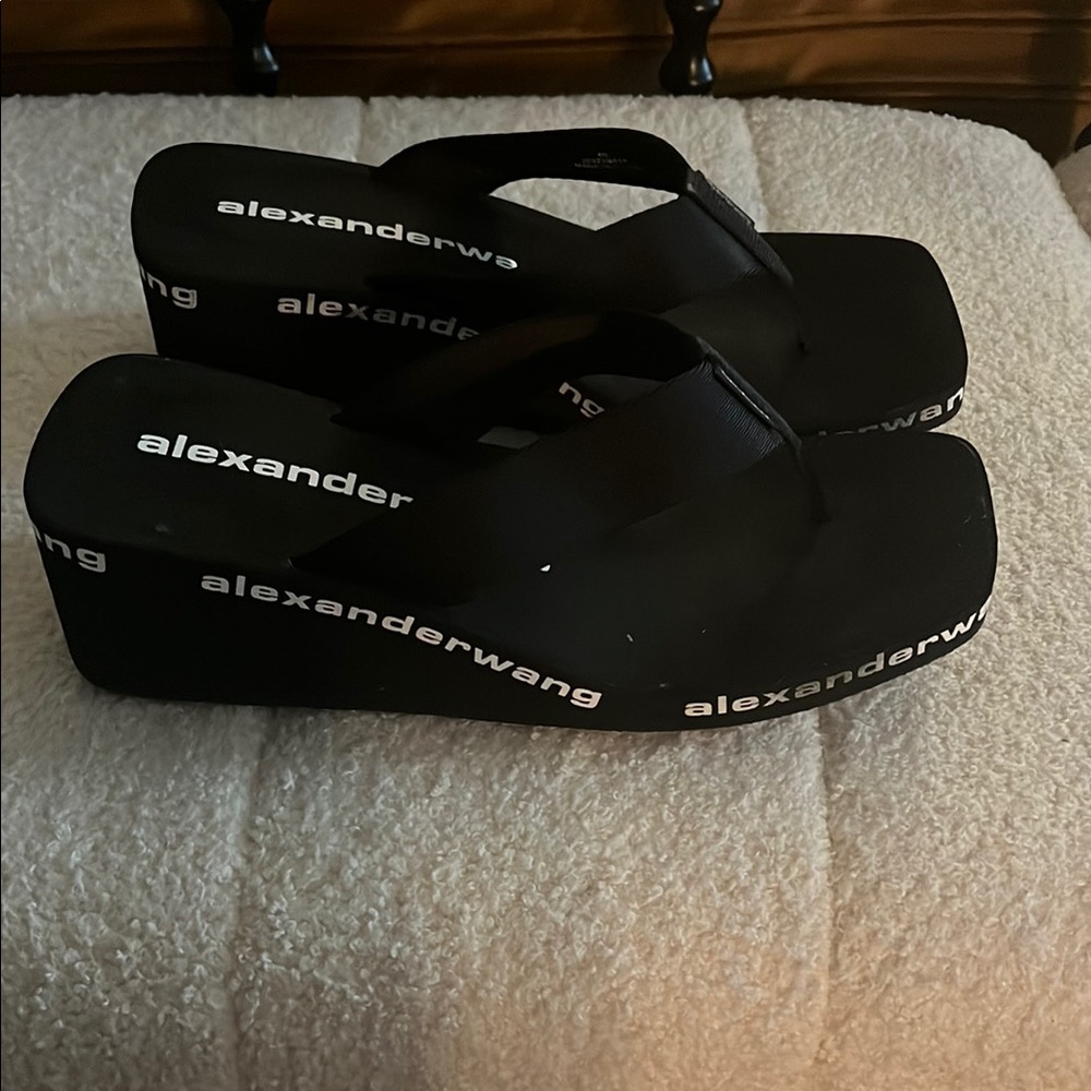 Alexander Wang Black Sandals with Logo
